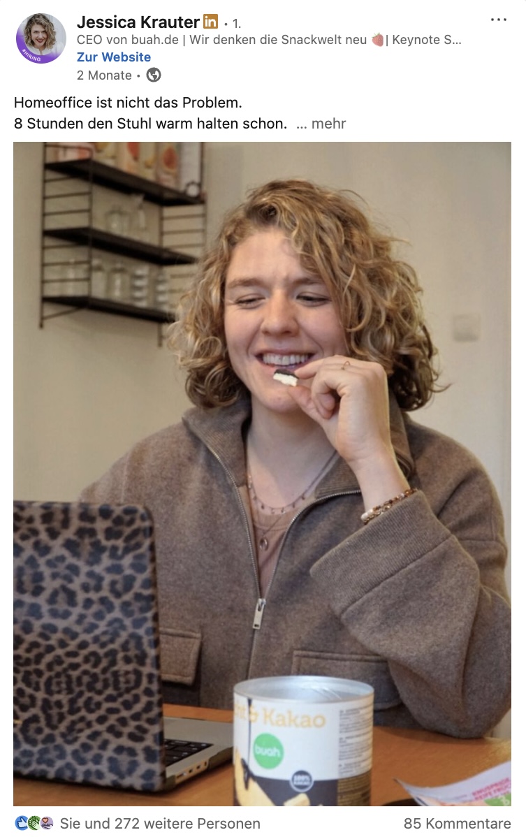 Jessica Krauter LinkedIn Post